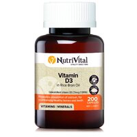 NutriVital Vitamin D3 200 caps