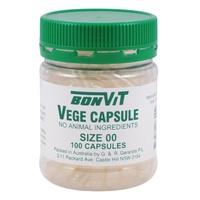 BON Empty Vege Capsules 'OO' size 100 caps