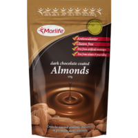 Morlife Dark Chocolate Almond Nuts 125G