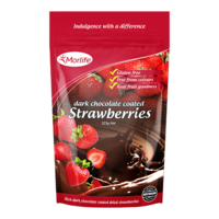 Morlife Dark Chocolate Strawberries 125G