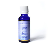 Springfields Lemon Essential Oil Cert Org 30ml