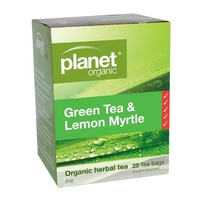 Planet Organic Org Herbal Tea 25s Green & Lemon Myrtle