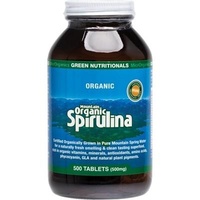 Green Nutritionals Mountain Org Spirulina 500 tabs