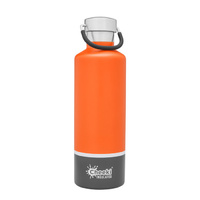 CHE Insulated Classic Orange Grey SS Bottle 600ml