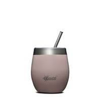 CHE Insulated Wine Tumbler with straw Pink Champagne 220ml