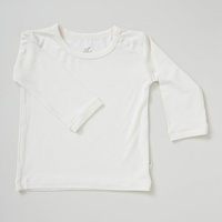 Boody Baby Long Sleeve Top Chalk 12-18