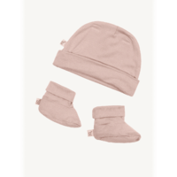 Boody Baby Beanie/Bootie Rose 0-3