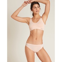 Boody Padded Shaper Crop Bra Blush S