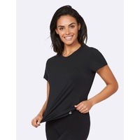 Boody Womens Crew Neck T-Shirt Black M