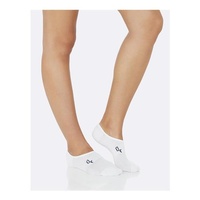 Boody Active Womens Rib & Mesh Sock White 3-9 6pk