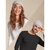 Boody Soft Jersey Beanie Light Grey Marl OS