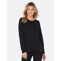 Boody Women's Long Sleeve Round Neck T-Shirt Black XL