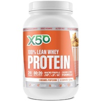 X50 100% Lean Whey Protein Caramel Popcorn 1kg