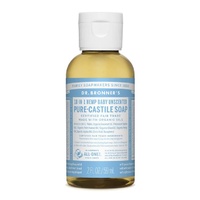 Dr Bronner's Castile Liquid Soap 59ml Baby-Mild Unscented