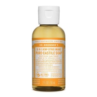 Dr Bronner's Castile Liquid Soap 59ml Citrus Orange