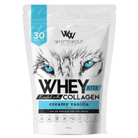 White Wolf Whey Collagen Vanilla Protein 990g