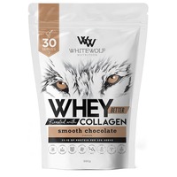 White Wolf Whey Collagen Chocolate Protein 990g