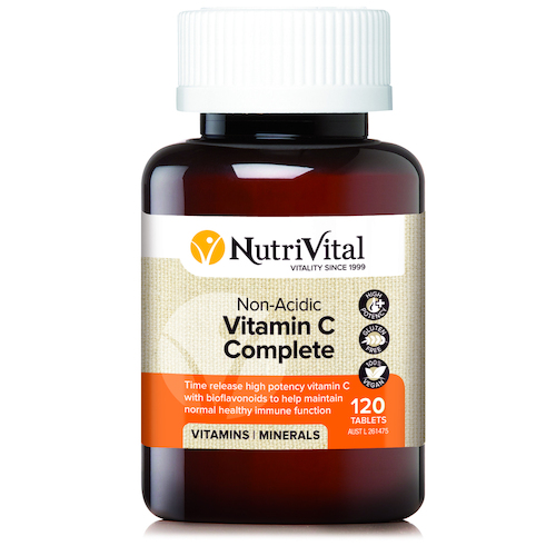 NutriVital Vitamin C Non-Acidic 120 tabs