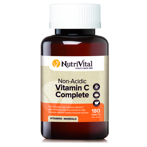 NutriVital Vitamin C Non-Acidic 180 tabs