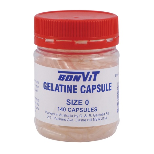 BON Empty Gelatine Capsules 'O' size 140 caps