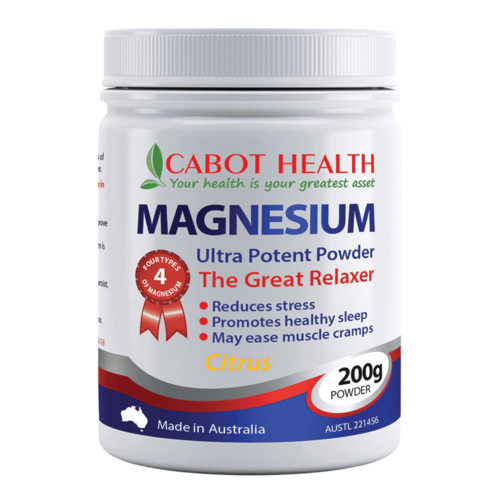 Cabot Health Magnesium Ultra Potent Citrus 465gm