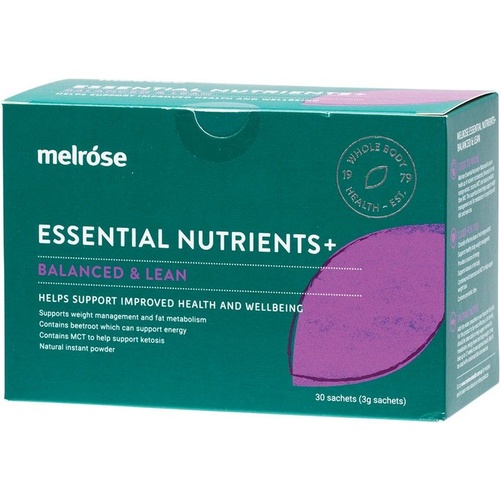 Melrose Essential Nutrients + Balanced & Lean (Box 30x3g)