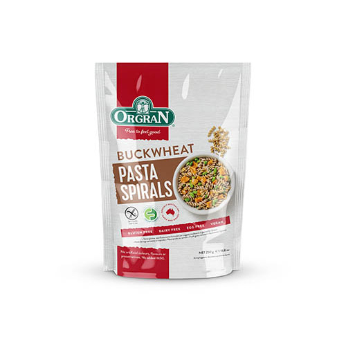 ORG Buckwheat Pasta Spirals 250gm