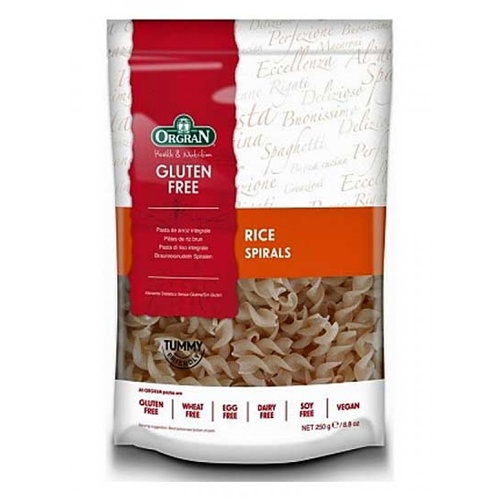 ORG Rice Pasta Spirals 250gm