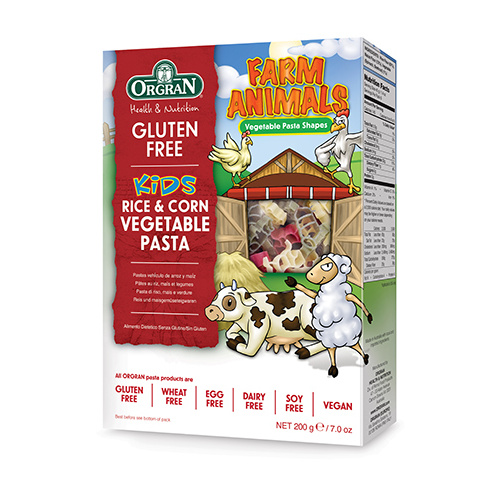 ORG Rice & Corn Veg Animal Pasta 200gm