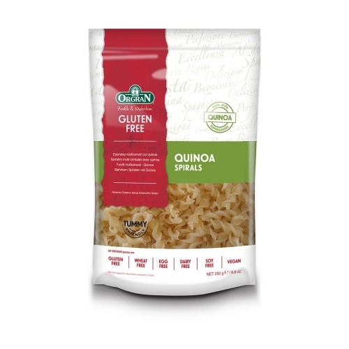 ORG Multigrain Pasta w/Quinoa Spirals 250gm