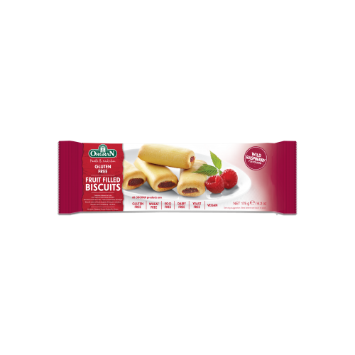 ORG Wild Raspberry Fruit Filled Biscuits 175gm