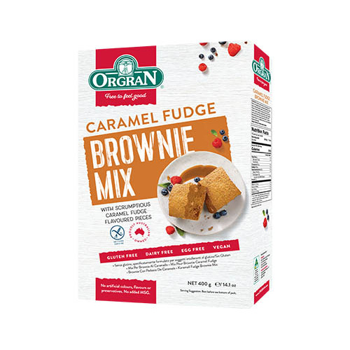 ORG Caramel Fudge Brownie Mix 400gm