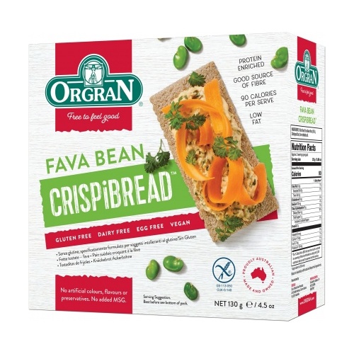 ORG Fava Bean Crispibread 130g