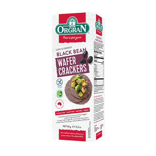 ORG Black Bean Wafer Crackers 65g