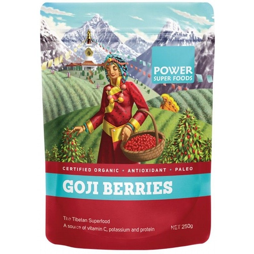 Power Super Foods Organic Goji Berries 250gm