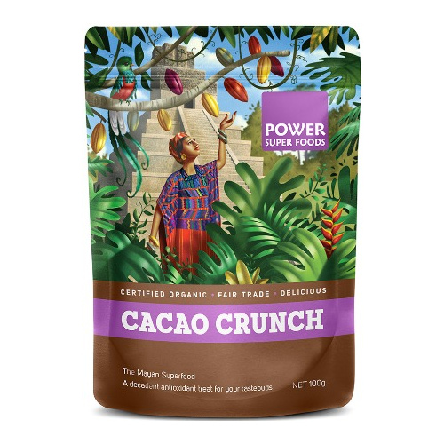 Power Super Foods Certified Organic Cacao Crunch 100g