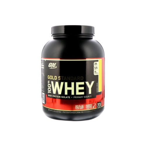 Optimum Nutrition 100% Whey Protein Banana Cream Flavor 2.27KG