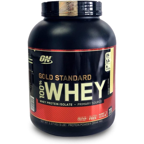 Optimum Nutrition 100% Whey Protein Vanilla Ice Cream Flavor 2.27KG