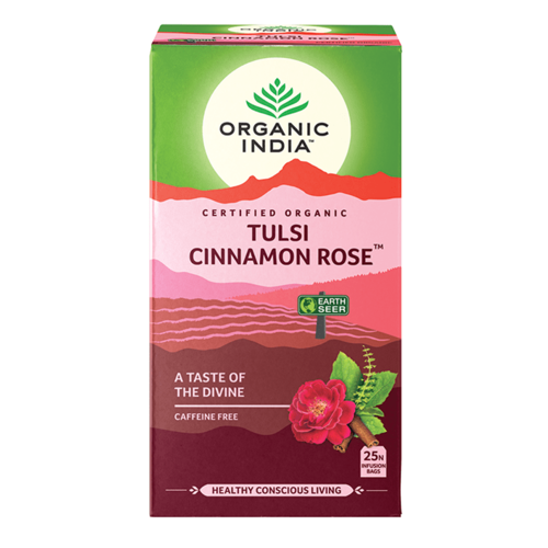 Organic India Tulsi Cinnamon Rose 25 Tbags