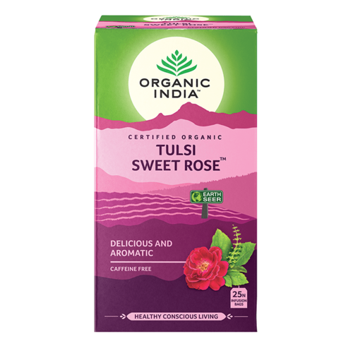 Organic India Tulsi Sweet Rose 25 Tbags