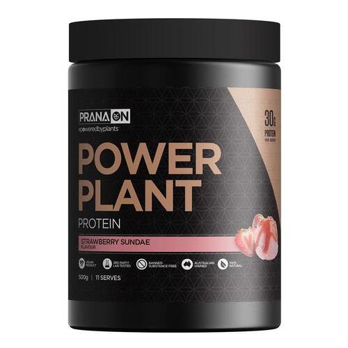 Prana Power Plant Protein Strawberry Sundae 500g