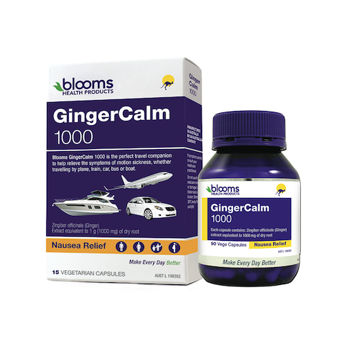 Blooms GingerCalm 1000 Travel Pack 15 v/caps