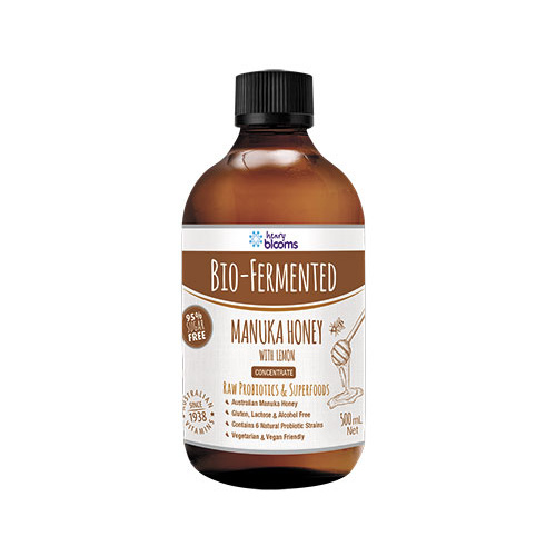 Blooms Bio-Fermented Manuka Honey and Lemon 500ml