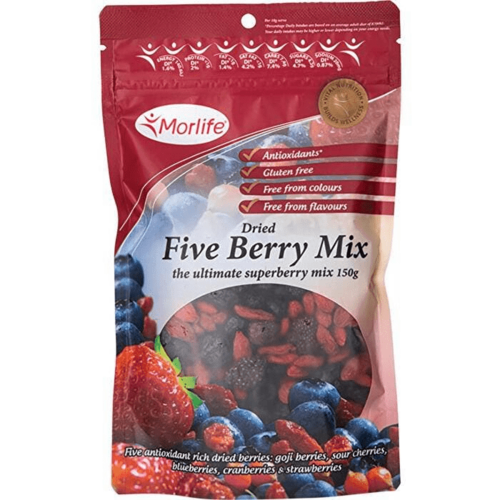 Morlife Five Berry Mix Dried 150gm