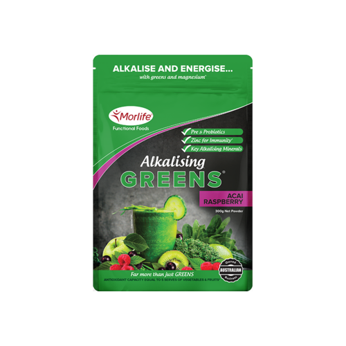 Morlife Alka Greens Acai Raspberry 300g