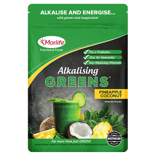 Morlife Alka Greens Pineapple Coconut 300g