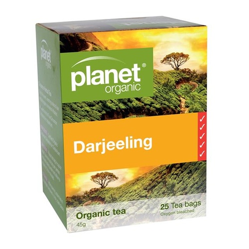 Planet Organic Org Tea Bags 25s Darjeeling