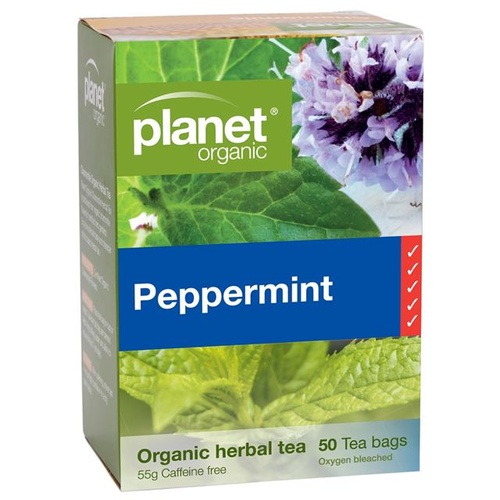 Planet Organic Org Tea Bags 50s Peppermint