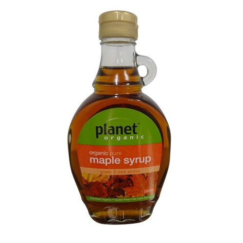 Planet Organic OrgMaple Syrup 250ml Grade A Dark Amber