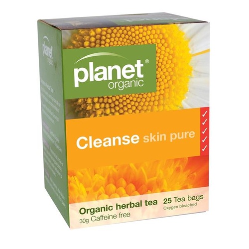 Planet Organic Cleanse Skin Pure Herbal 25 Tea Bags